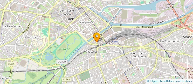 localisation de l'entreprise OPTIQUE DE CAEN à CAEN