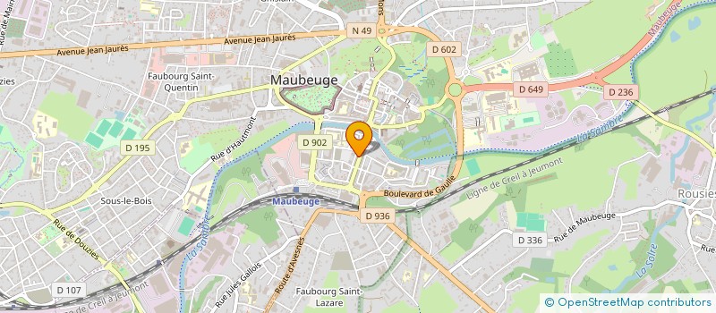 localisation de l'entreprise OPTIQUE DE FRANCE à MAUBEUGE