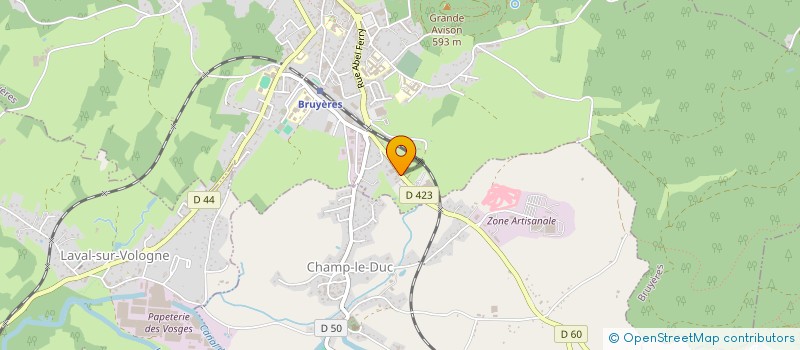 localisation de l'entreprise OPTIQUE DE L'AVISON à BRUYERES