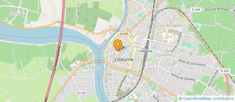 localisation de l'entreprise OPTIQUE DE L'HOTEL DE VILLE à LIBOURNE