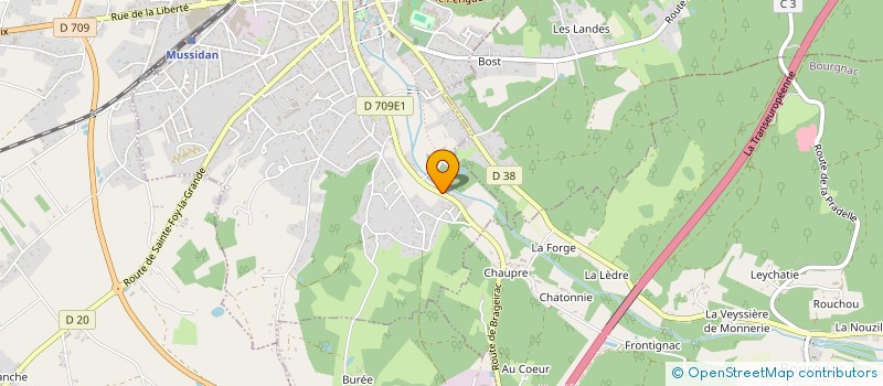 localisation de l'entreprise OPTIQUE DE L ISLE  SAINT-MEDARD-DE-MUSSIDAN