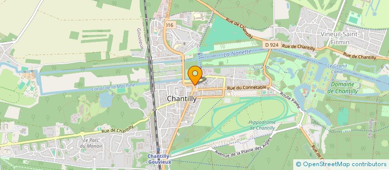 localisation de l'entreprise OPTIQUE DE L'OISE à CHANTILLY