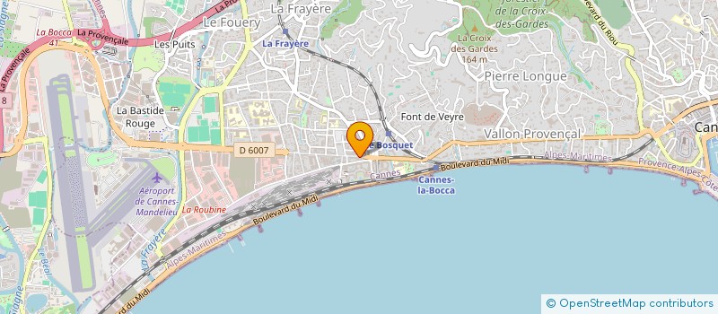 localisation de l'entreprise OPTIQUE DE LA BOCCA à CANNES