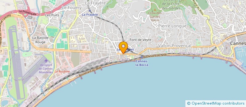 localisation de l'entreprise OPTIQUE DE LA BOCCA  CANNES