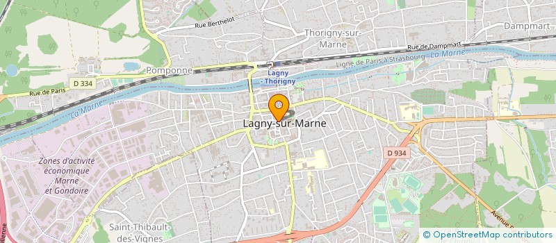 localisation de l'entreprise OPTIQUE DE LA GARE à LAGNY-SUR-MARNE