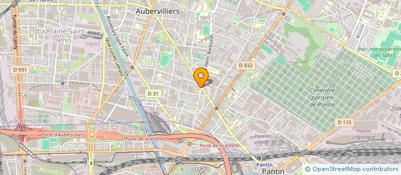 localisation de l'entreprise OPTIQUE DE LA REPUBLIQUE  AUBERVILLIERS