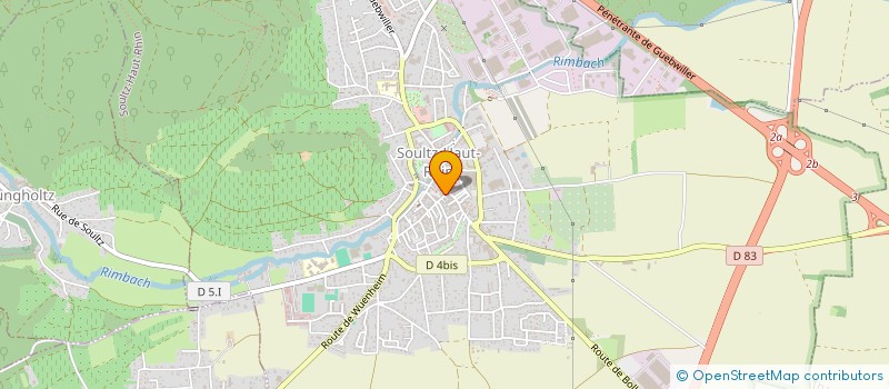 localisation de l'entreprise OPTIQUE DE LA SOURCE  SOULTZ-HAUT-RHIN