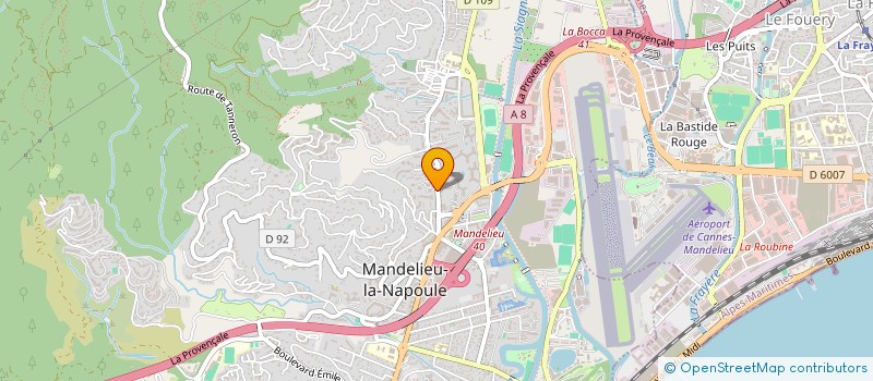 localisation de l'entreprise OPTIQUE DE LA SUMERIE à MANDELIEU-LA-NAPOULE