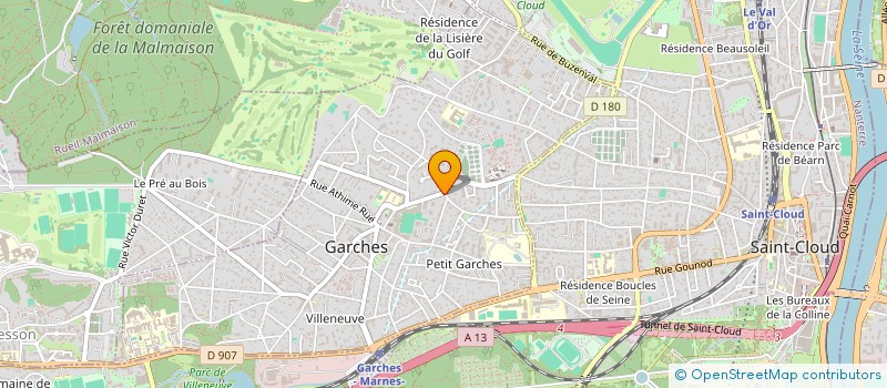 localisation de l'entreprise OPTIQUE DE LA VERBOISE à GARCHES