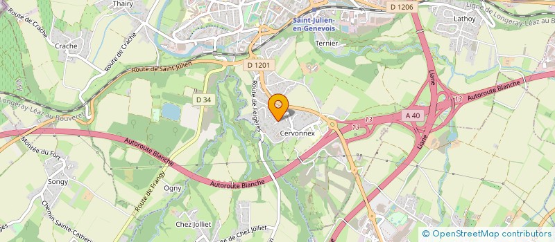 localisation de l'entreprise OPTIQUE DECHARNE à SAINT-JULIEN-EN-GENEVOIS