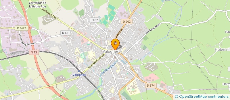 localisation de l'entreprise OPTIQUE DEFERT  VALOGNES