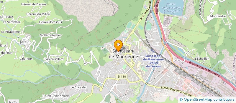 localisation de l'entreprise OPTIQUE DELORME à SAINT-JEAN-DE-MAURIENNE