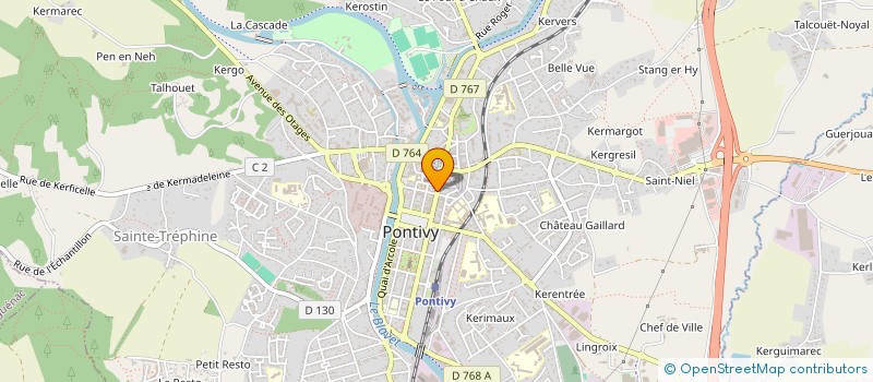 localisation de l'entreprise OPTIQUE DEMAY à PONTIVY
