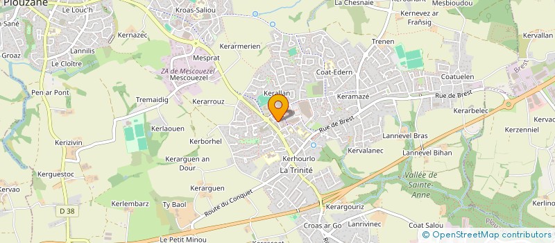 localisation de l'entreprise OPTIQUE DENIS  PLOUZANE