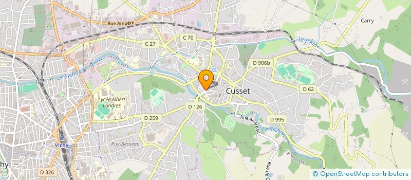 localisation de l'entreprise OPTIQUE DERBOUX à CUSSET