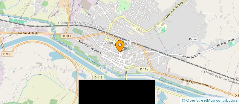 localisation de l'entreprise OPTIQUE DES 2 RIVES à VALENCE