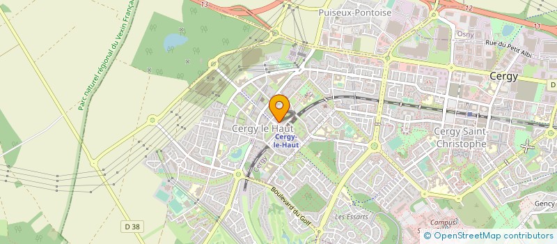 localisation de l'entreprise OPTIQUE DES 3 GARES  CERGY