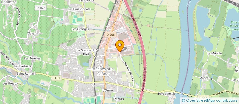 localisation de l'entreprise OPTIQUE DES BOUCHARDES  CRECHES-SUR-SAONE