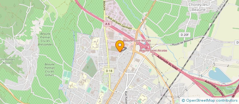 localisation de l'entreprise OPTIQUE DES MALADIERES à BEAUNE