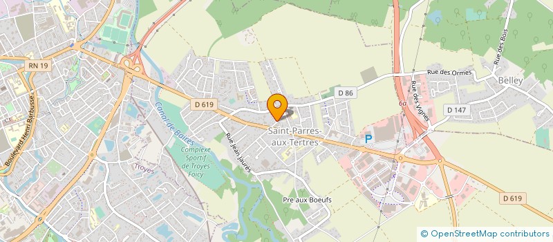 localisation de l'entreprise OPTIQUE DES MOISSONS  SAINT-PARRES-AUX-TERTRES