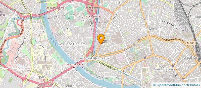 localisation de l'entreprise OPTIQUE DES PONTS JUMEAUX à TOULOUSE