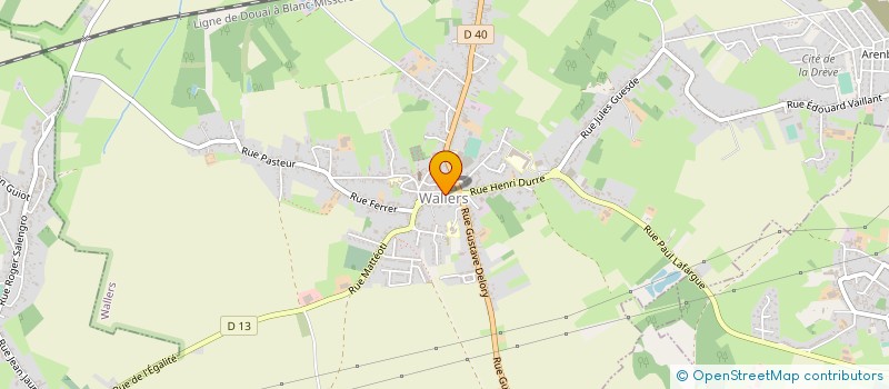 localisation de l'entreprise OPTIQUE DES QUATRE VUES  WALLERS