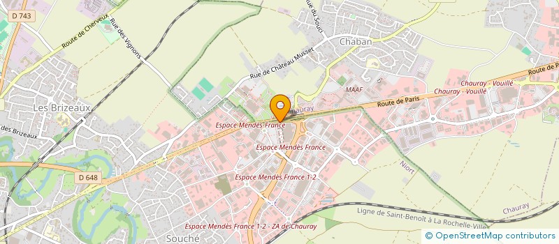 localisation de l'entreprise OPTIQUE DES TRENTE ORMEAUX à NIORT