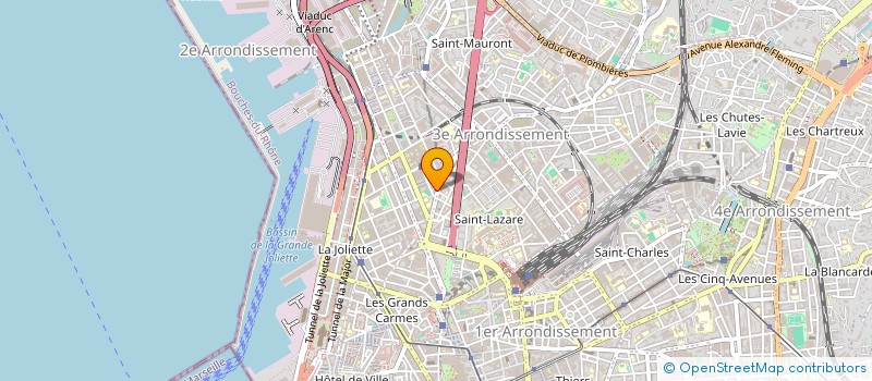localisation de l'entreprise OPTIQUE DES TROIS FRERES à MARSEILLE