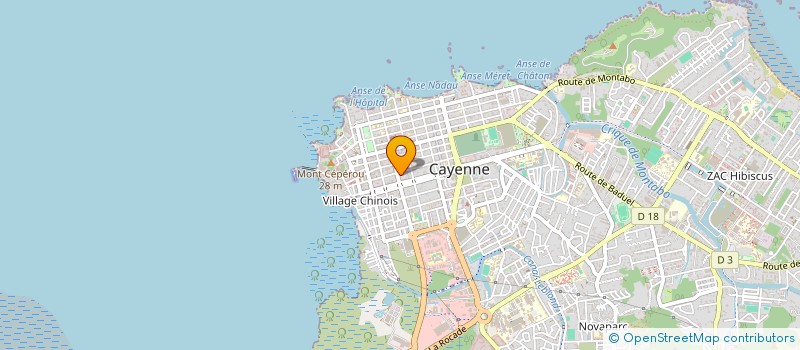 localisation de l'entreprise OPTIQUE DISCOUNT GUYANE SAS à CAYENNE