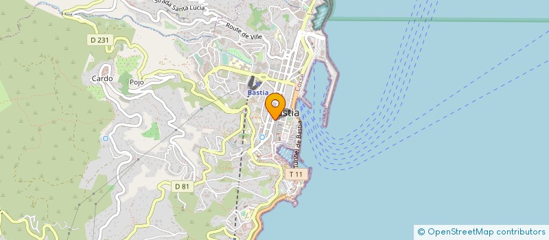 localisation de l'entreprise OPTIQUE DONATI à BASTIA
