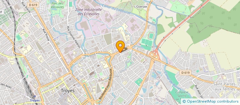 localisation de l'entreprise OPTIQUE DU 1ER MAI à TROYES