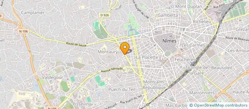 localisation de l'entreprise OPTIQUE DU CADEREAU  NIMES