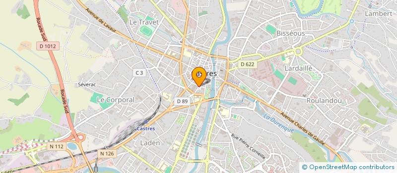 localisation de l'entreprise OPTIQUE DU CARRE à CASTRES