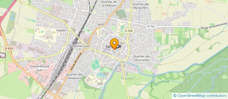 localisation de l'entreprise OPTIQUE DU CENTRE à SELESTAT