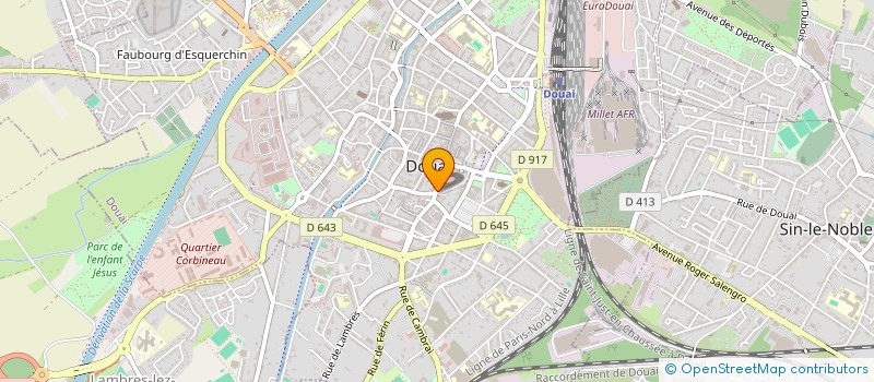 localisation de l'entreprise OPTIQUE DU CENTRE  DOUAI