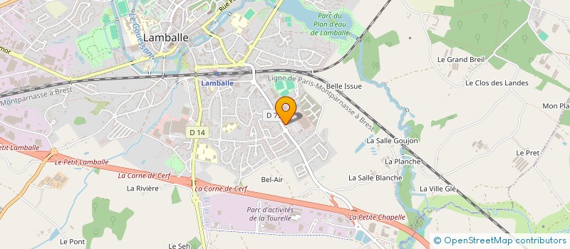 localisation de l'entreprise OPTIQUE DU CHALET à LAMBALLE-ARMOR