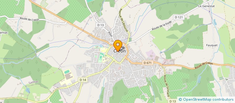 localisation de l'entreprise OPTIQUE DU CREONNAIS à CREON