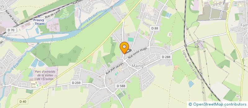 localisation de l'entreprise OPTIQUE DU HAINAUT  MAING