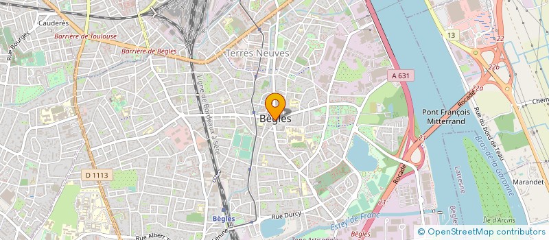 localisation de l'entreprise OPTIQUE DU MARCHE à BEGLES
