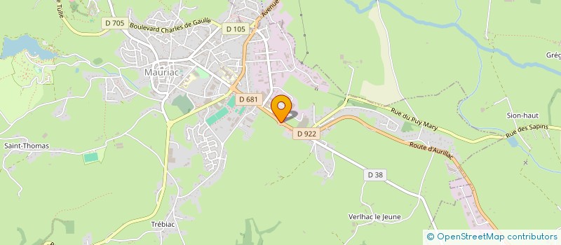 localisation de l'entreprise OPTIQUE DU MARSALOU à MAURIAC