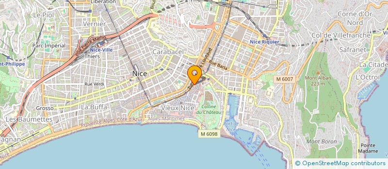 localisation de l'entreprise OPTIQUE DU PAILLON à NICE