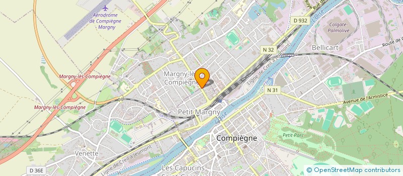 localisation de l'entreprise OPTIQUE DU PETIT MARGNY à COMPIEGNE