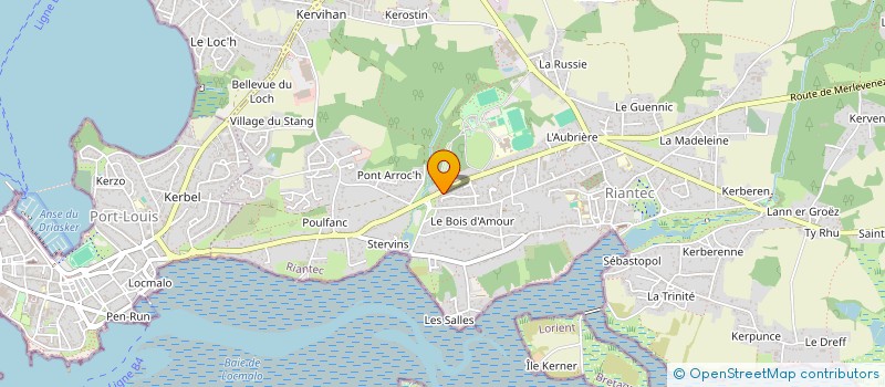 localisation de l'entreprise OPTIQUE DU RIANT à RIANTEC