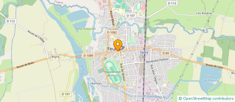localisation de l'entreprise OPTIQUE DUBOEUF à FEURS