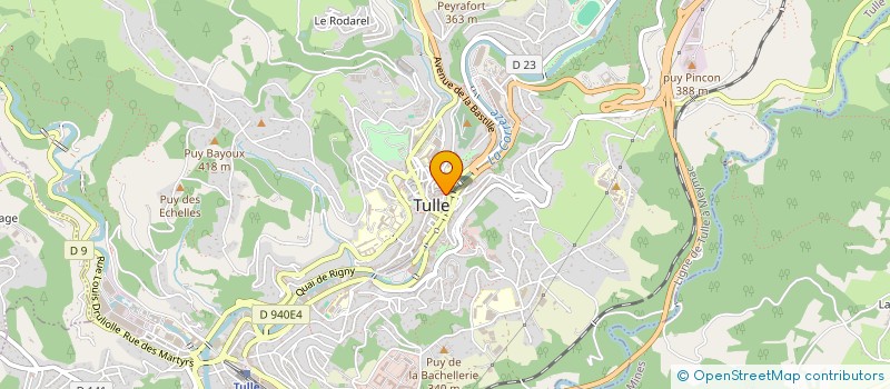 localisation de l'entreprise OPTIQUE DUFFEAL  TULLE