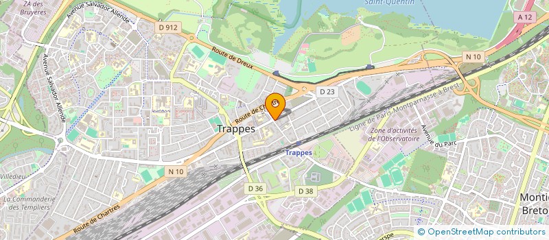 localisation de l'entreprise OPTIQUE DUMUR  TRAPPES