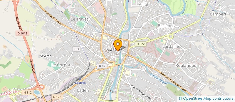 localisation de l'entreprise OPTIQUE DUPARCHY à CASTRES
