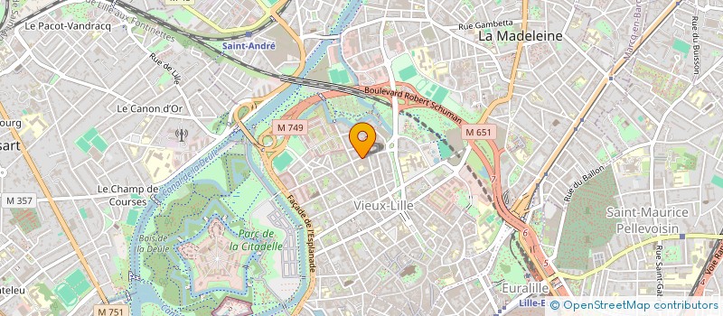 localisation de l'entreprise OPTIQUE DUYCK à LILLE