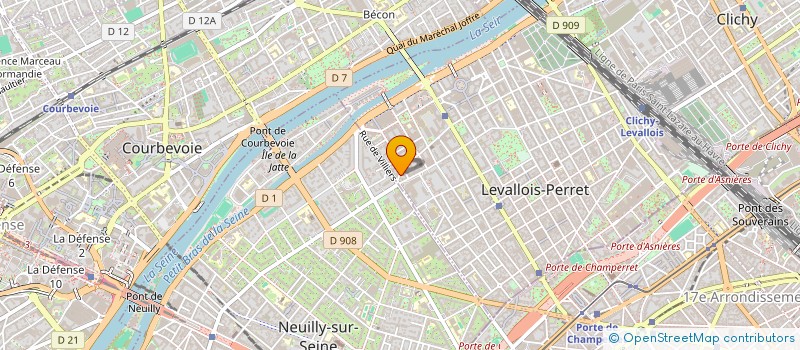 localisation de l'entreprise OPTIQUE EIFFEL à LEVALLOIS-PERRET