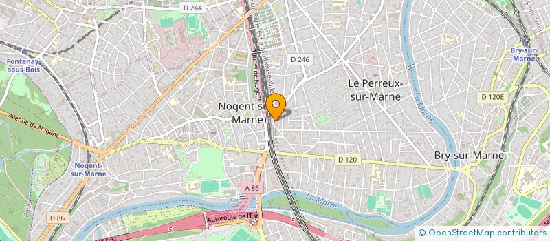 localisation de l'entreprise OPTIQUE ET ACOUSTIQUE PONT DE MULHOUSE  LE PERREUX-SUR-MARNE